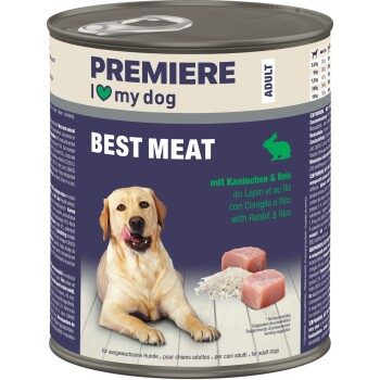 PREMIERE Best Meat Adult Kaninchen und Reis 6x800 g