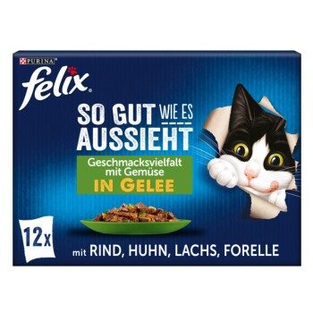 Felix So gut wie es aussieht 12x85g Geschmacksvielfalt mit Gemüse