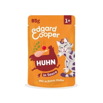Edgard & Cooper Nassfutter Katze Adult in Sauce Huhn 12x85 g