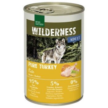 REAL NATURE WILDERNESS Nassfutter Hund Adult Pure Turkey 24x400 g