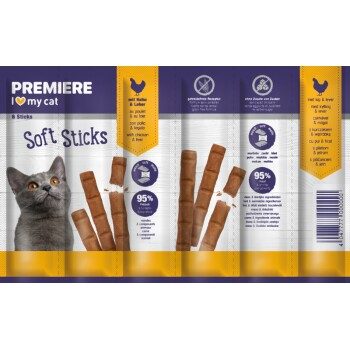 PREMIERE Soft Sticks Huhn und Leber 10x6 g
