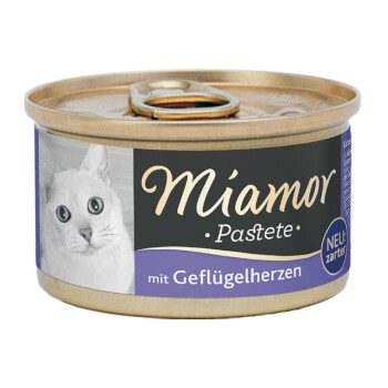 Miamor Pastete Geflügelherzen 12x85 g