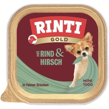 RINTI Gold Mini Hirsch und Rind 16x100 g