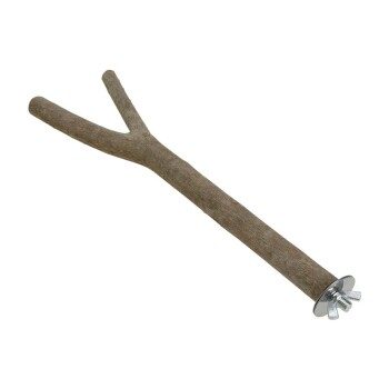 AniOne Y-Sitzstange Holz Natur 30 cm