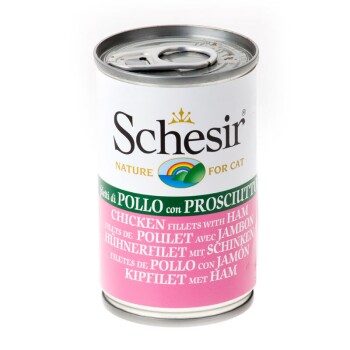 Schesir Natural 24x140g Hühnerfilet mit Schinken 24x140 g
