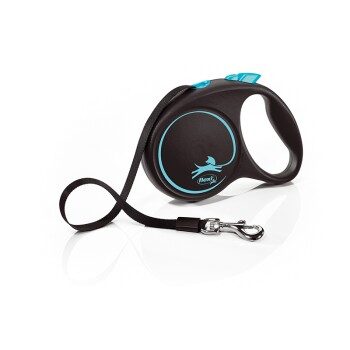 Flexi Black Design Gurt blau M, 5 m, 25 kg