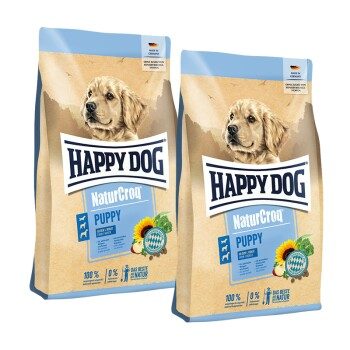 HAPPY DOG NaturCroq Trockenfutter Hund Puppy 2x15 kg