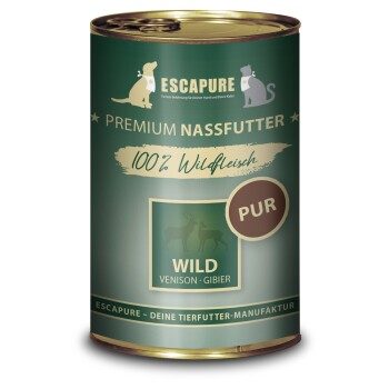 ESCAPURE Nassfutter Pur Adult Wild 6x400 g