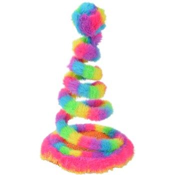 FIT+FUN Fit + Fun Spielzeug Spiral-Feder-Schlange für Katzen bunt 21 x 14 cm