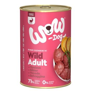 WOW Nassfutter Hund, Adult 6x400 g Wild mit Seealge 6x400 g