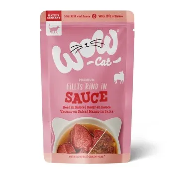 WOW Nassfutter Katze Adult in Sauce Rind 8x85 g