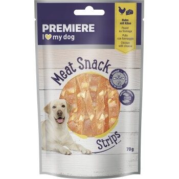 PREMIERE Meat Snack Stripes Huhn mit Käse 10x70 g