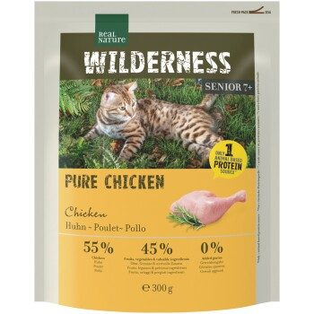 REAL NATURE WILDERNESS Trockenfutter Katze Senior Pure Chicken 300g