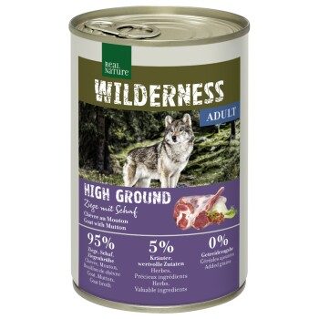 REAL NATURE WILDERNESS Nassfutter für Hunde Adult 6x400 g