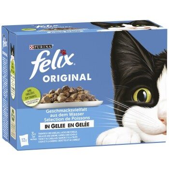 Felix Original Geschmacksvielfalt aus dem Wasser in Gelee 12x85g