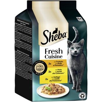 Sheba Fresh Cuisine Nassfutter Katze Adult Multipack Taste of Rome 36x50 g