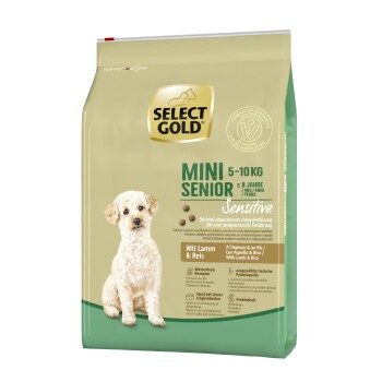 SELECT GOLD Sensitive Mini Senior Lamm & Reis Lamm und Reis 4 kg