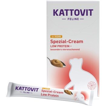 KATTOVIT Spezial-Cream Niere/Renal, Low Protein, mit Huhn 11x6x15g 11x15 g