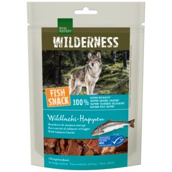 REAL NATURE WILDERNESS Fish Snack Wildlachs-Happen, 70 g