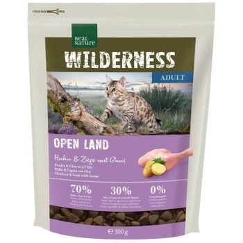 REAL NATURE WILDERNESS Trockenfutter Katze, Adult, Open Land, 300 g