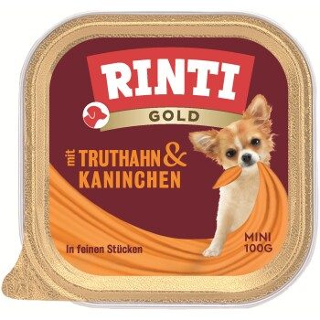 RINTI Gold Mini Truthahn und Kaninchen 16x100 g