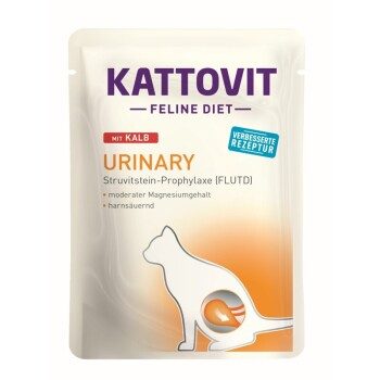 KATTOVIT Feline Diet Nassfutter Katze Urinary Adult Kalb 48x85 g