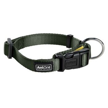 AniOne Halsband Classic Nylon grün L