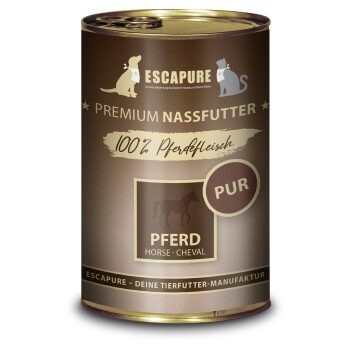 ESCAPURE Nassfutter Pur Adult Pferd 6x400 g