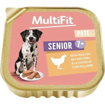 MultiFit Nassfutter Hund Pastete Senior Geflügel 12x150 g