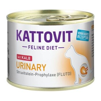 KATTOVIT Feline Diet Nassfutter Katze Urinary Adult Kalb 12x185 g