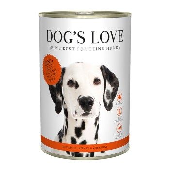 DOG'S LOVE Adult Classic 6x400g Rind mit Apfel und Spinat 6x400 g