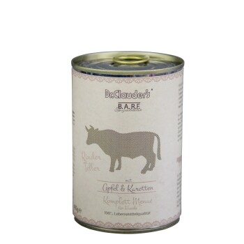 Dr. Clauder's BARF mit Rinderhäppchen 6x400 g