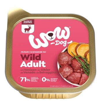 WOW Nassfutter Hund Adult Wild 11x150 g