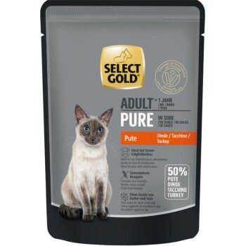 SELECT GOLD Adult Pure in Soße Pute 12x85 g