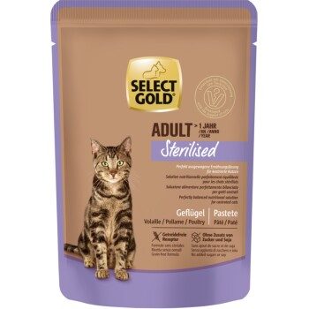 SELECT GOLD Nassfutter Adult Sterilized Geflügel 12x85 g