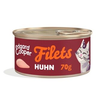 Edgard & Cooper Nassfutter Katze Adult Filets Huhn 24x70 g