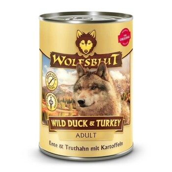 WOLFSBLUT Adult Wild Duck & Turkey 6x395 g