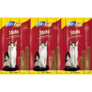 FIT+FUN Sticks 25x10 Stück Geflügel und Leber