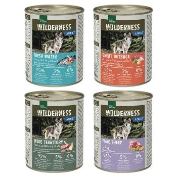 REAL NATURE WILDERNESS Nassfutter Hund, Adult 6x800 g Mixpaket 2
