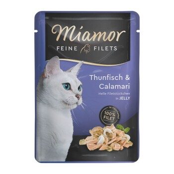 Miamor Feine Filets in Jelly Thunfisch und Calamari 24x100 g