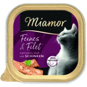 Miamor Feines&Filet Geflügel Pur&Schinken 16x100g