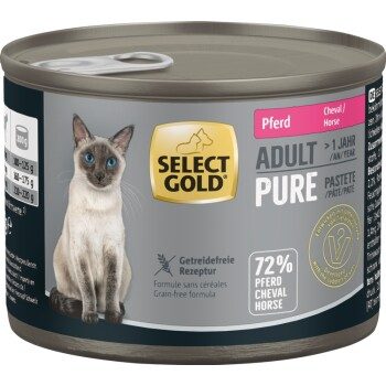SELECT GOLD Pure Adult Paté Pferd 24x200 g