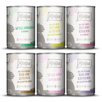MjAMjAM Nassfutter Katze Adult, Mixpaket 6x400 g Mixpaket 4