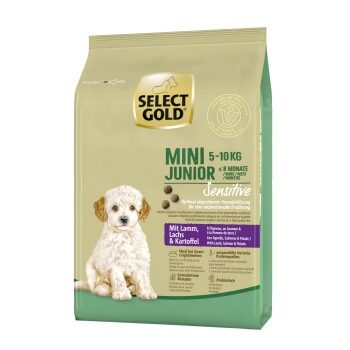 SELECT GOLD Sensitive Mini Junior Lamm/Lachs/Kartoffel Lamm mit Lachs und Kartoffel 1 kg