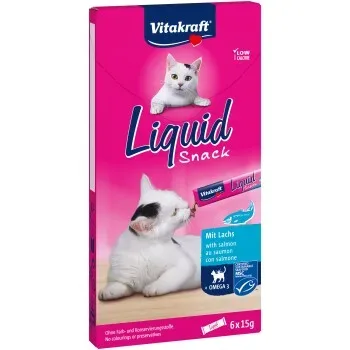 Vitakraft Cat Liquid-Snack mit Lachs 11x15 g