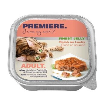 PREMIERE Adult Gelee Reich an Lachs 32x100 g