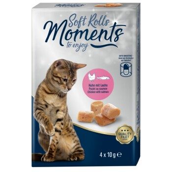 MOMENTS Soft Rolls Lachs und Huhn 24x10 g