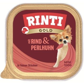 RINTI Gold Mini Rind und Perlhuhn 16x100 g