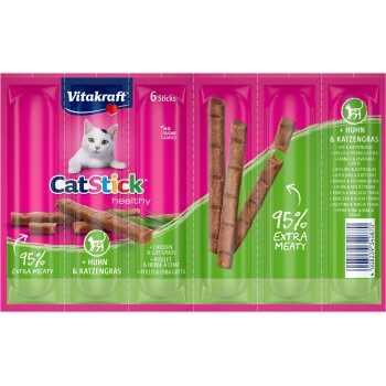 Vitakraft Cat Stick Huhn und Katzengras 10x6 g