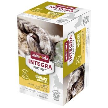 animonda Integra Protect Nassfutter Katze, Adult, Harnoxalatstein Ente 16x100 g